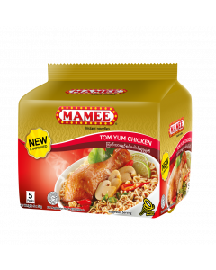 Mamee Instant Noodle #Tom Yum Chicken Bundle 55G x 5's x 6 Bundle (1 CTN)
