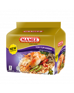 Mamee Instant Noodle #Tom Yum Shrimp 55G x 5's x 6 Bundle (1 CTN)