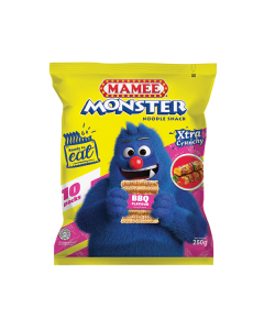 Mamee Instant Noodle #Monster Noodle Snack with BBQ Family Size 25G x 10's (5 PKT)