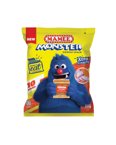 Mamee Instant Noodle #Monster Noodle Snack with Onion Family Size 25G x 10's (5 PKT)