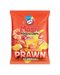 Moshi Potato Chips #BBQ Prawn 65G (40 PCS)