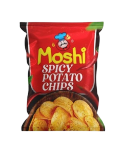 Moshi Potato Chips #Spicy 38G x 10's (12 PKT)