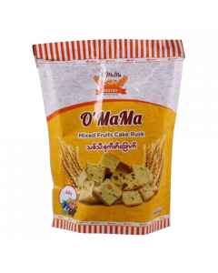 O'MaMa Cake Rusk #Mixed Fruit 65G (48 PCS)