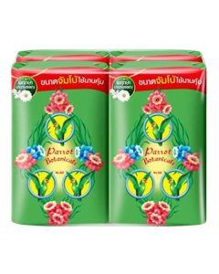 PARROT BOTANICAL SOAP #GREEN 105G x 4's (3 PKT)