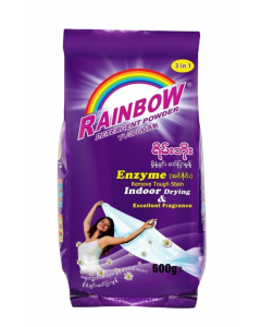 Rainbow Detergent Powder #Indoor Drying Purple 600G (24 PCS)