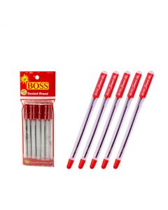 Boss Smart Gel Pen #Red x 6's (10 PKT)