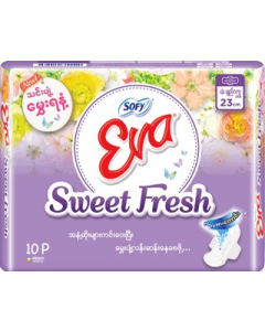 Sofy Eva Sweet Fresh #Purple #23CM x 10's (20 PCS)