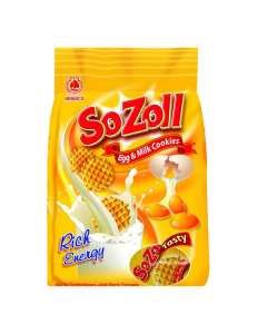 Sozoll Cookie #Egg & Milk 256G (5 PCS)