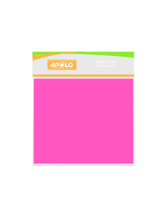 APOLO Sticky Note #A-128 3x3" / Cyber Red x 100's (10 PCS)