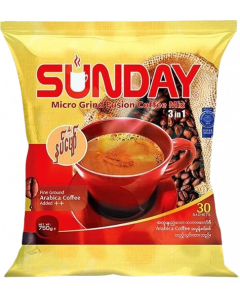 Sunday 3 in 1 Coffee #Nhat Phyaw 25G x 30's (1 PKT)_TH