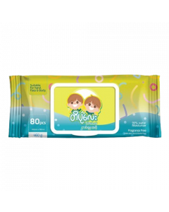 TiPuLay Wet Tissue #Fragrance Free x 80's / 460G (24 PCS)