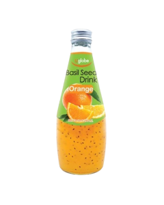 Uglobe Basil Seed Drink #Orange 290ML (24 PCS)