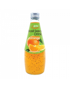 Uglobe Basil Seed Drink #Orange 290ML (6 PCS)