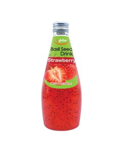 Uglobe Basil Seed Drink #Strawberry 290ML (24 PCS)