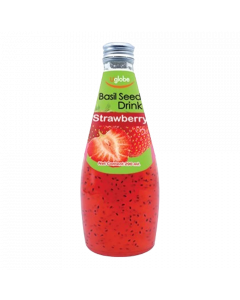 Uglobe Basil Seed Drink #Strawberry 290ML (24 PCS)
