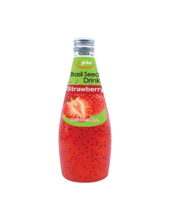 Uglobe Basil Seed Drink #Strawberry 290ML (6 PCS)