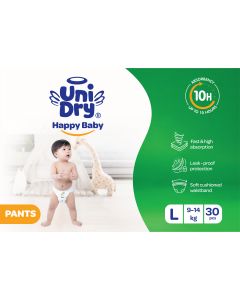 Unidry Happy Baby Diaper Superdry #L x 30's (1 PKT)
