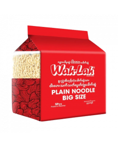 Wah Lah Plain Noodle #Big Size 68G x 5's (5 PKT)