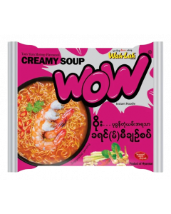 Wah Lah Instant Noodle #WOW Tomyum Creamy Soup 60G x 5's x 6 Bundle (1 PKT)
