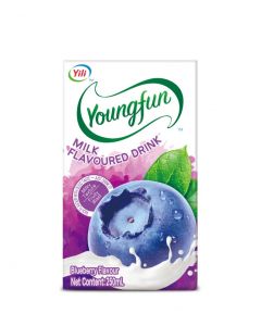Youngfun Flavoured Milk Drink#Blueberry 250ML x 24's (1 CTN)