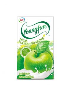 Youngfun Flavoured Milk Drink#Apple 250ML x 24's (1 PKT)
